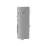 Aquatech Rapid/ X6 All-in-One Heat Pump 210L – a modern, cylindrical hot water system in a light grey finish with a vented top section and the Aquatech logo displayed on the front.